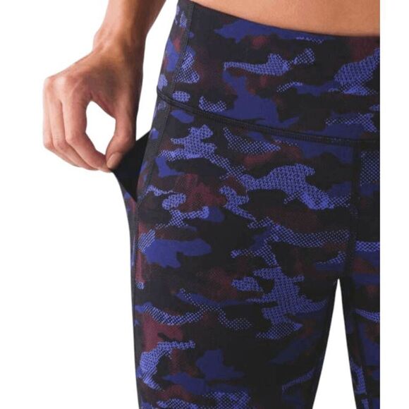 LULULEMON ATHLETICA Pace Rival Crop 'Full-On Luxtreme 22' Size 2 - Picture 3 of 8